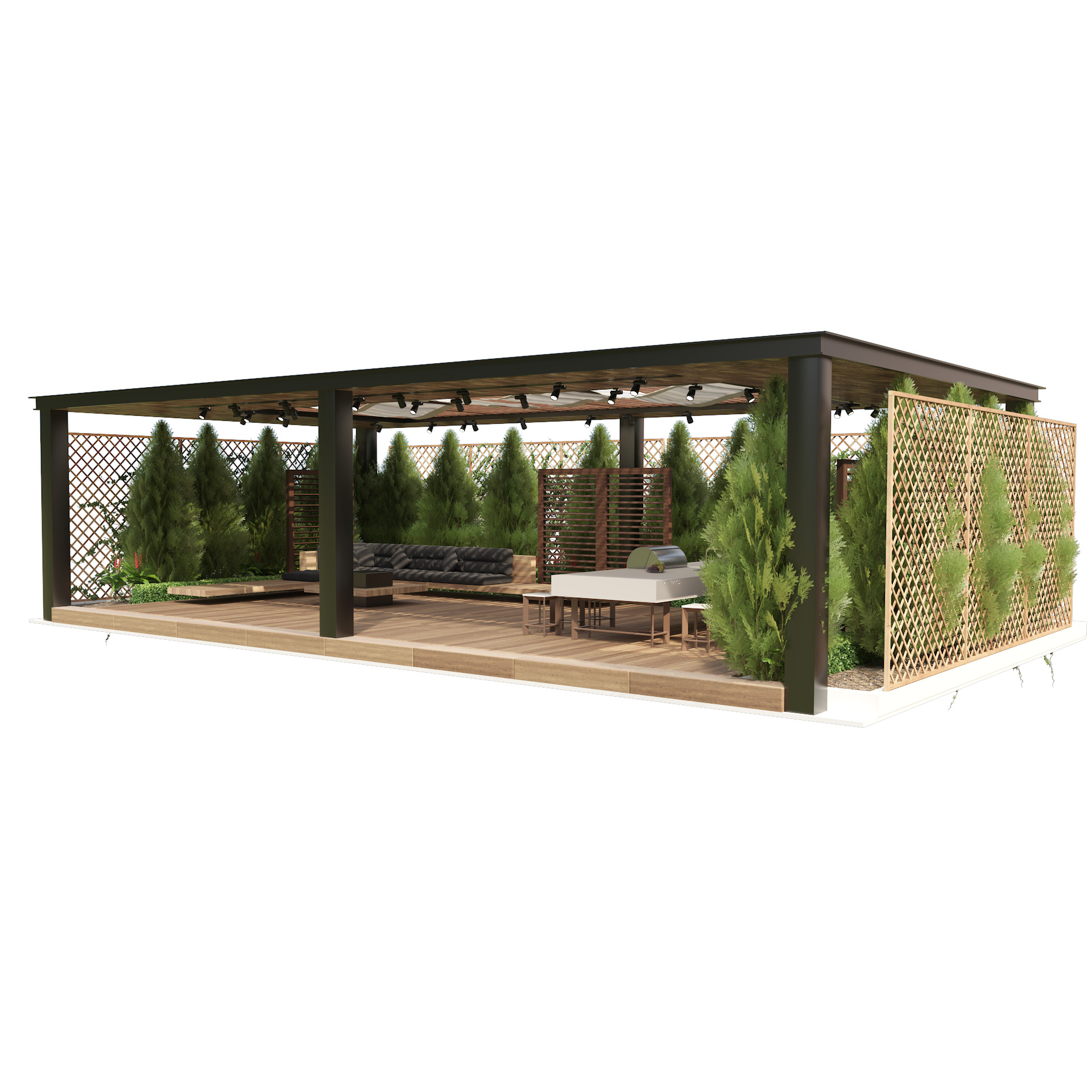 STEEL CONTRACTING for Pergolas and Parking sheds – RAKFABBUILDING